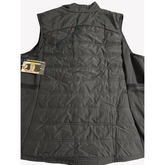 NWT Avia Womens Black Full-Zip 3X Quilted Puffer Vest Running Jogging Pockets - Picture 8 of 9